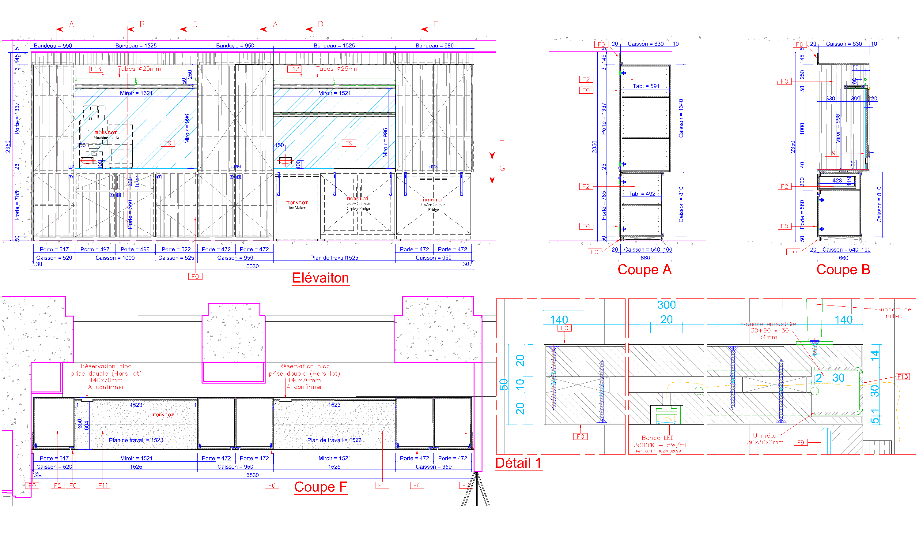 absolu bureau etudes plan autocad restaurants cuisine plan de travail