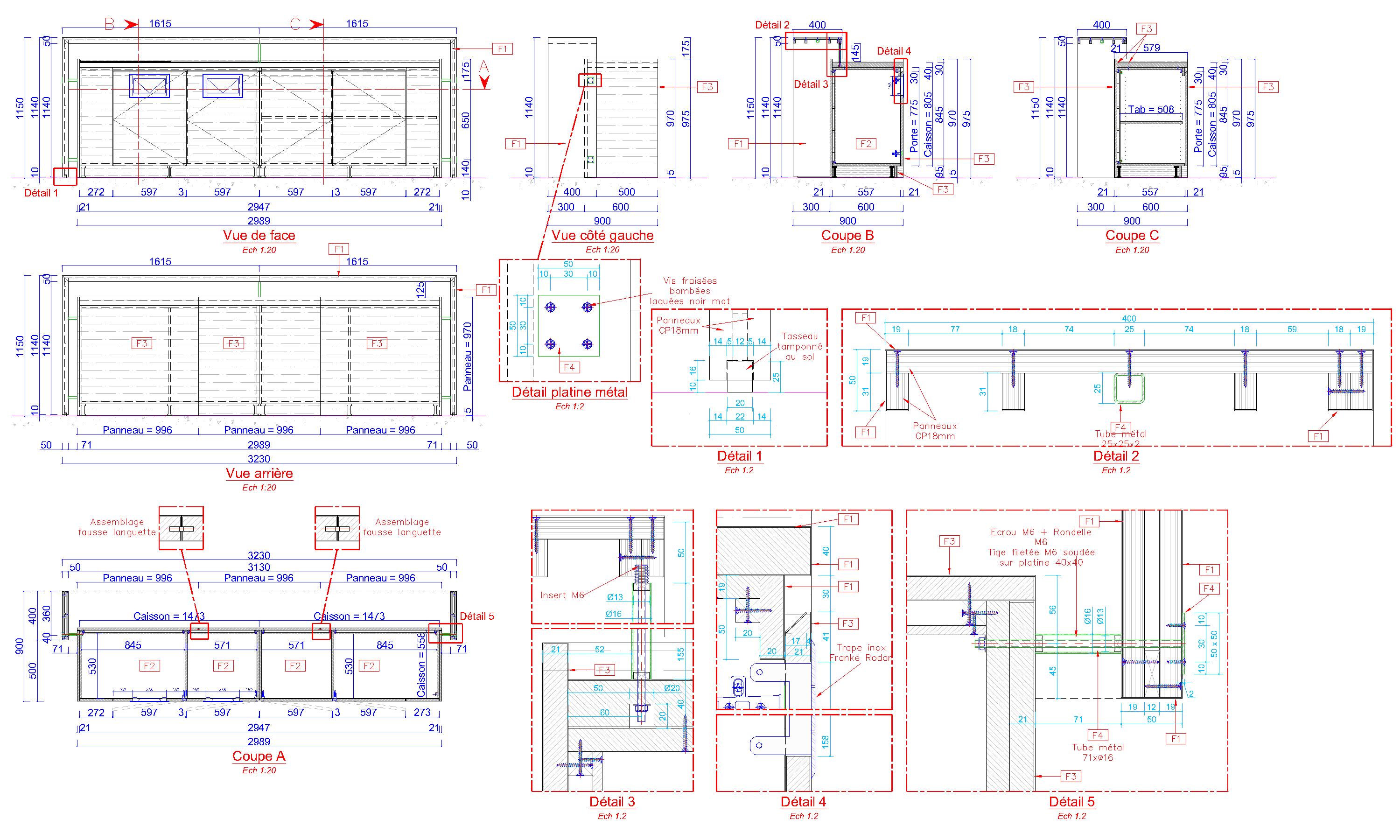 absolu bureau etudes office work space plan drawing draw autocad restaurant cuisine